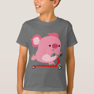 T-shirts Tee De Patinetes De Cartoon De Garrafas