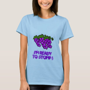 T-shirts Tee de Uvas Estompadas Frescas