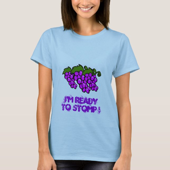 T-shirts Tee de Uvas Estompadas Frescas (Frente)