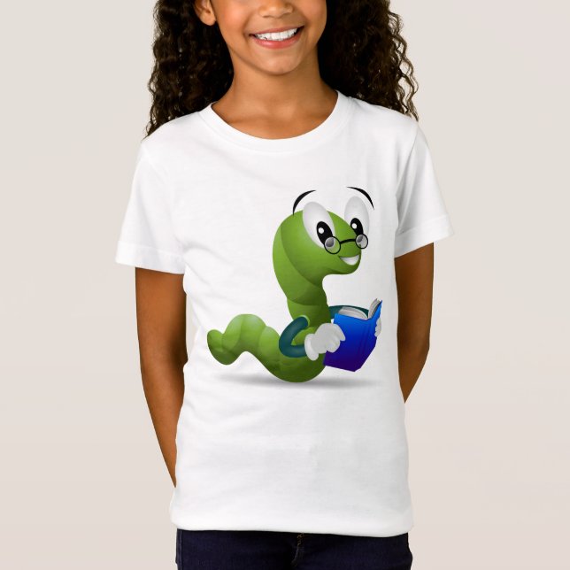 T-shirts Tee do Bookworm (Frente)