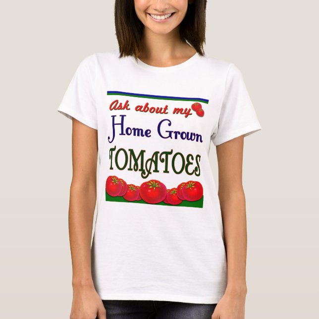 T-shirts Tee do Jardineiro do Tomato Homegrown (Frente)
