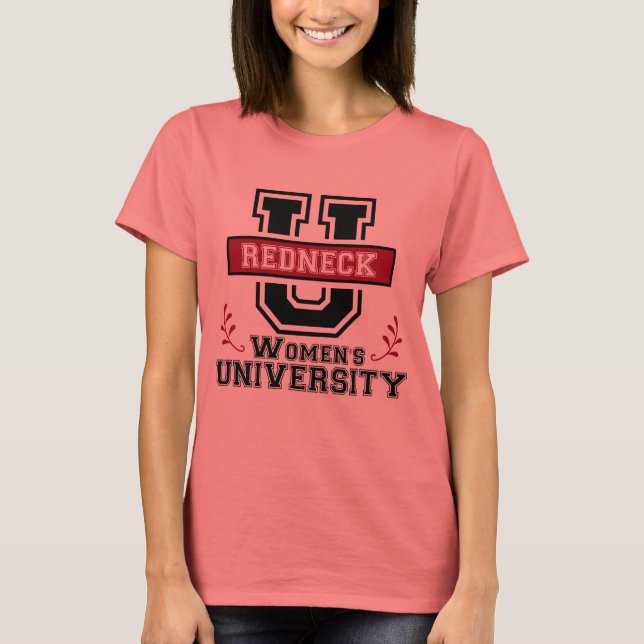 T-shirts Tee feminino de Redneck (Frente)