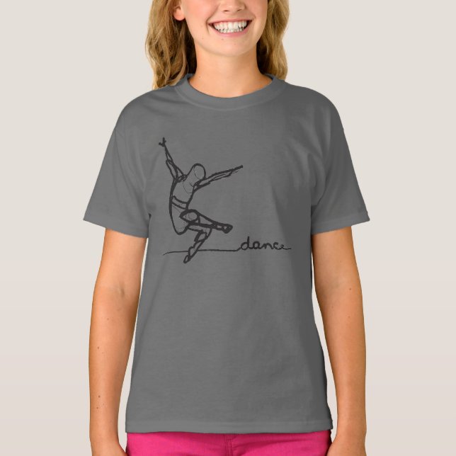 T-shirts Tee Modern Dance (Crianças) (Frente)