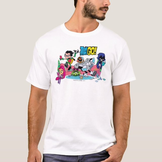 T-shirts Teen Titans Go! | Abordagens De Monstro Não Confir (Frente)