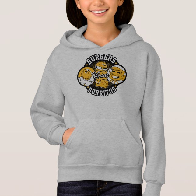 T-shirts Teen Titans Go! | Burgers Versus Burritos (Frente)