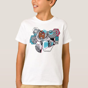 T-shirts Teen Titans Go!   Gráfico Arsenal de Cyborg