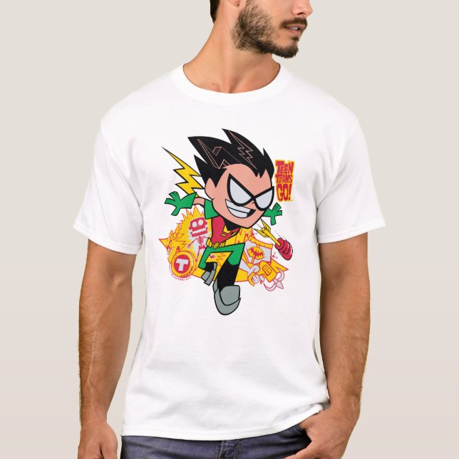 T-shirts Teen Titans Go! | Gráfico Arsenal de Robin (Frente)