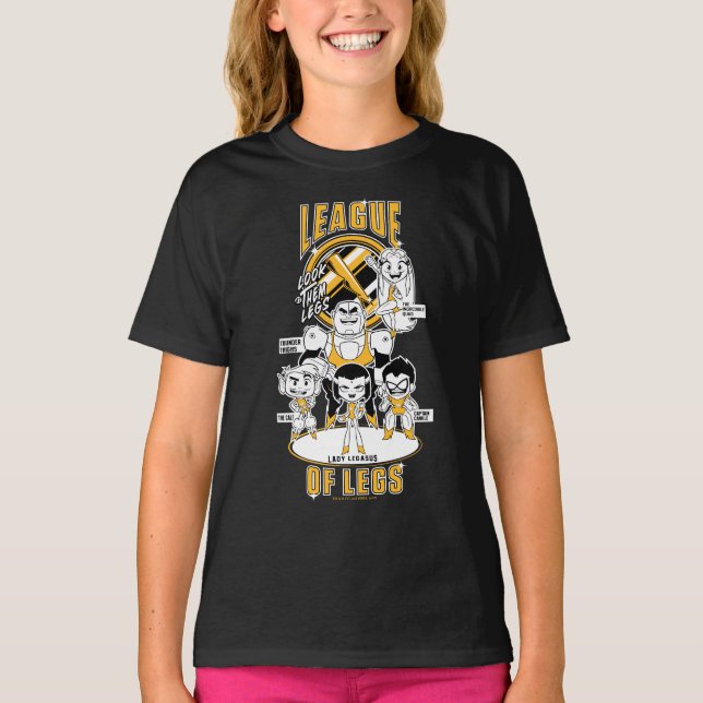 T-shirts Teen Titans Go! | Liga das Pernas (Frente)