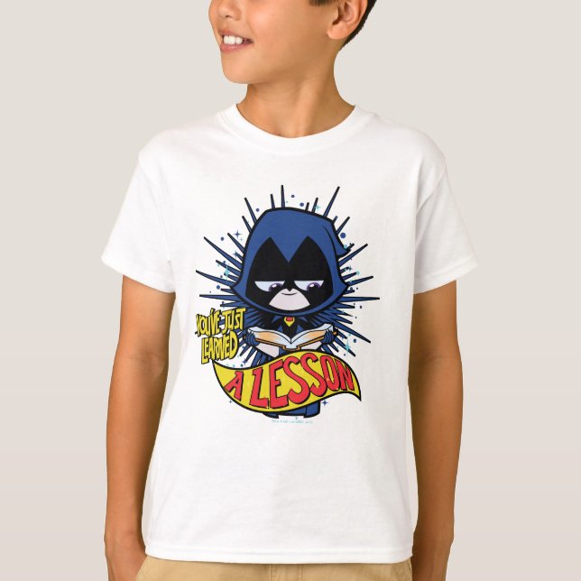 T-shirts Teen Titans Go! | Raven "Aprendeu Uma Lição" (Frente)