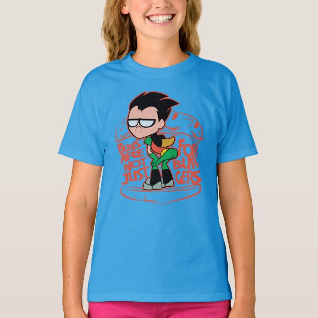 T-shirts Teen Titans Go! | Robin Booty Scooty Buns (Frente)