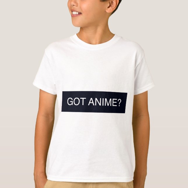 T-shirts Tem anime? (Frente)