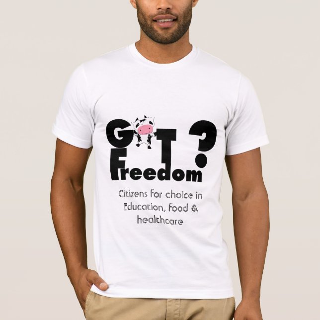 T-shirts Tem liberdade? CIDADÃOS PARA ESCOLHA (Frente)