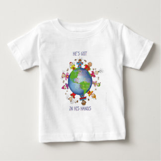 T-shirts Tem o mundo inteiro em suas mãos