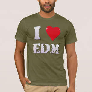 T-SHIRTS TEMA MÚSICO - IMPRESSIONANTE EU AMO EDM
