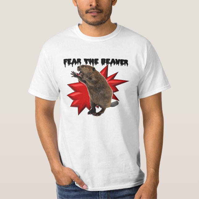 T-shirts Tema o castor (o T do valor) (Frente)