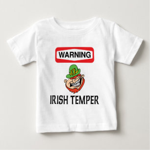 T-shirts Têmpera irlandesa de advertência