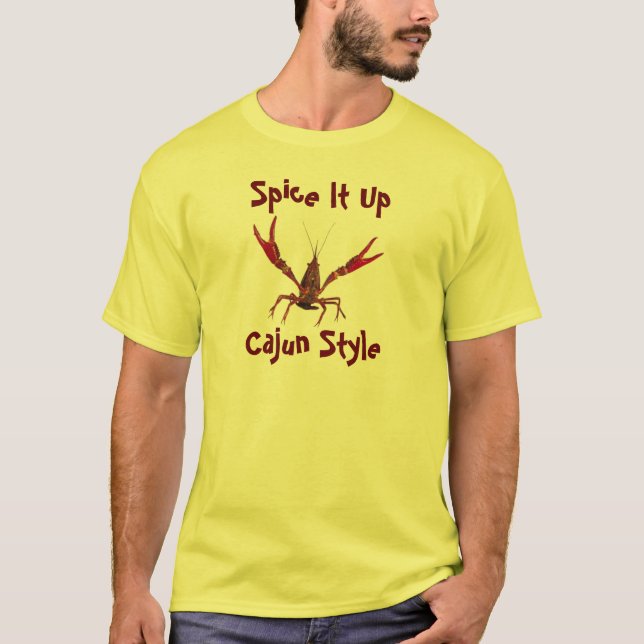 T-shirts Tempere-o acima do estilo de Cajun (Frente)