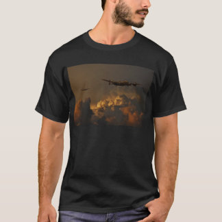 T-shirts TEMPESTADE do bombardeiro de Lancaster