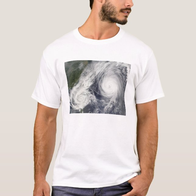 T-shirts Tempestade tropical Parma e Super Typhoon Melor (Frente)