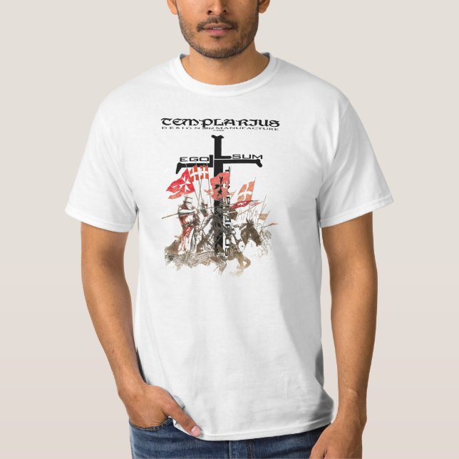 T-shirts Templário ego Sum Templarius Shirt Nr. 0915122013 (Frente)