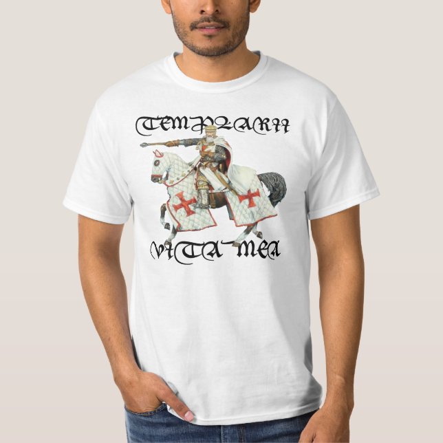 T-shirts Templários são minha vida (Frente)