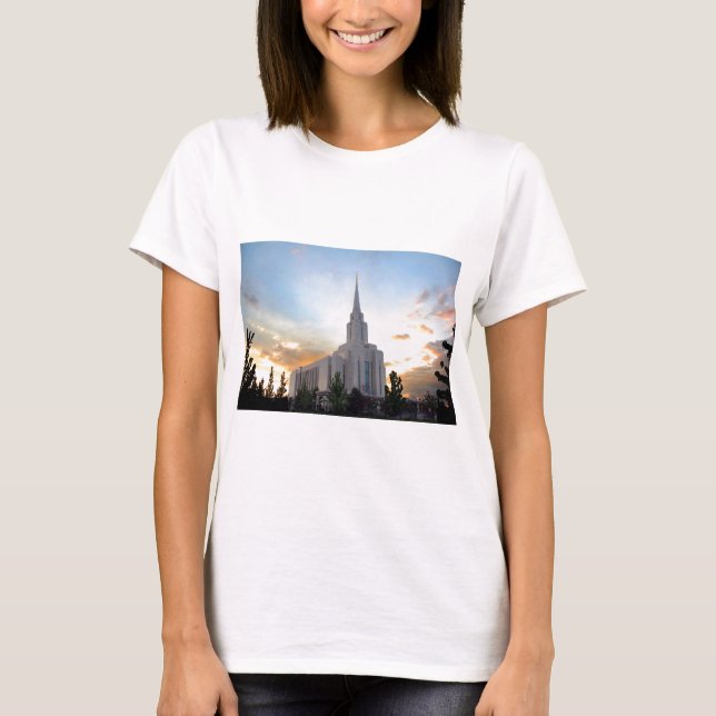 T-shirts Templo de Oquirrh Mountain (Frente)