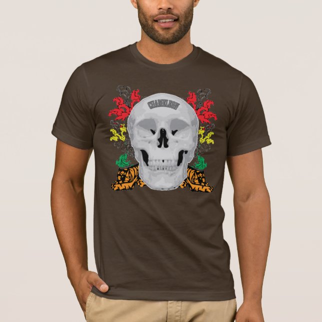 T-shirts Templo floral (Frente)