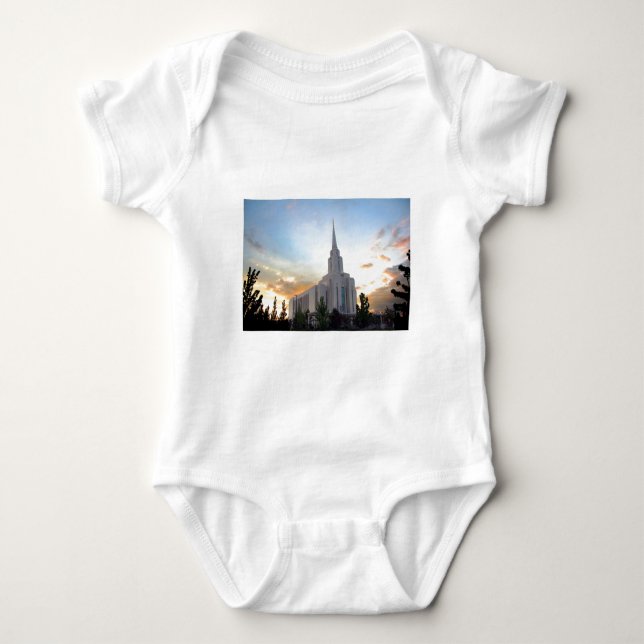 T-shirts templo mórmon Oquirrh Mountain Utah LDS (Frente)