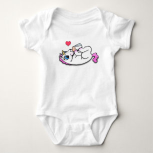 T-shirts Tempo de alimentação do unicórnio do bebê