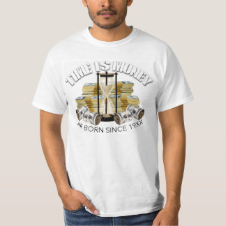 T-SHIRTS TEMPO É DINHEIRO - NASCER AÉREO DESDE 19XX