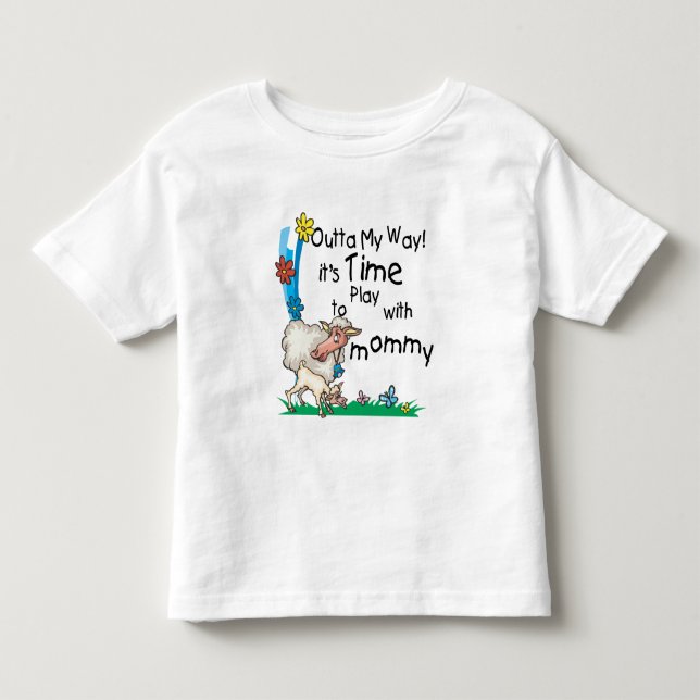 T-shirts Tempo para jogar com a Mamãe2 (Frente)