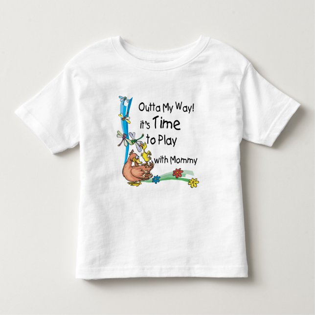 T-shirts Tempo para jogar com Mamães (Frente)