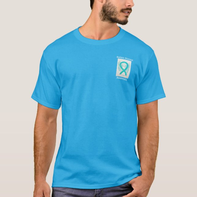 T-shirts Tempos de Consciência da Doença de Batten Ribbon A (Frente)