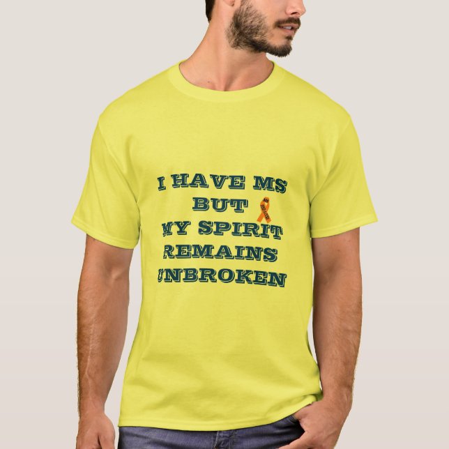 T-SHIRTS TENHA O ESPÍRITO REMAINSUNBROKEN DE MSBUTMY (Frente)
