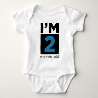 T-shirts Tenho 2 meses de azul