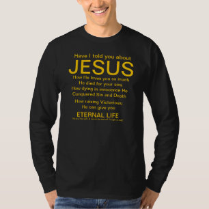 T-shirts Tenho eu disse-o sobre o ouro de Jesus no preto