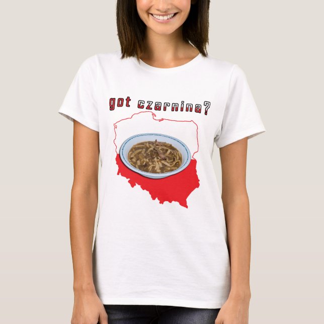 T-shirts Tenho um mapa polonês cznina (Frente)