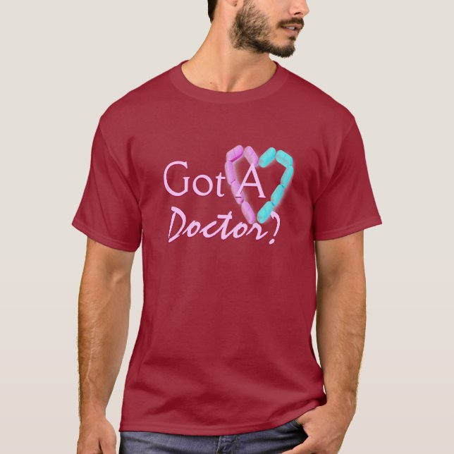 T-shirts Tenho Um Médico Em Maroon (Frente)