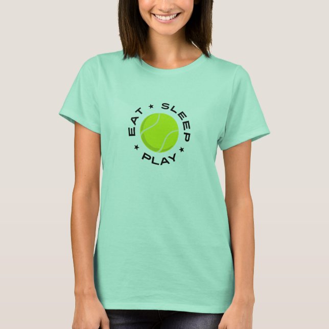 T-shirts Tênis - coma o jogo do sono (Frente)