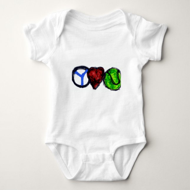 T-shirts Tênis do amor da paz (Frente)