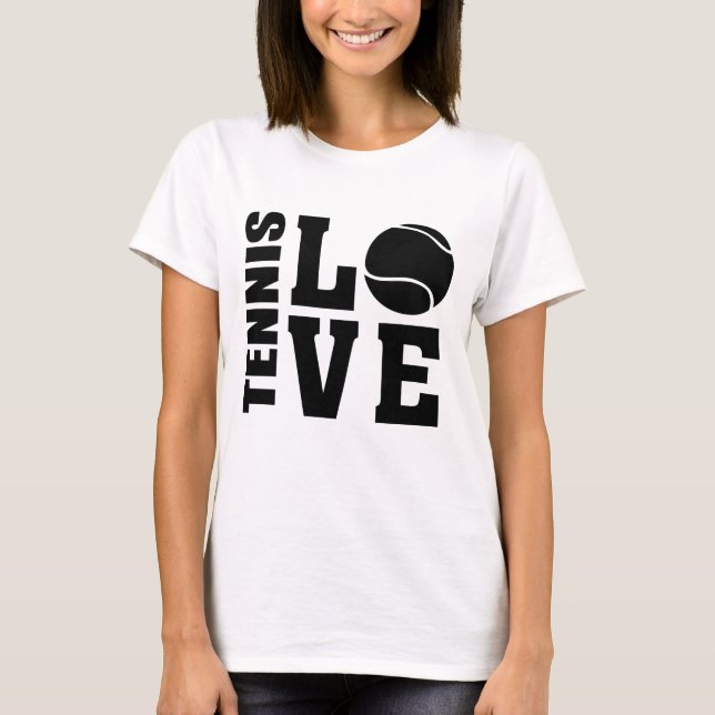 T-shirts Tênis, Tênis, AMOR, Tênis (Frente)