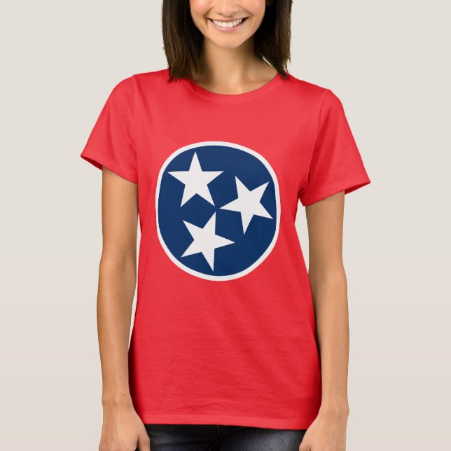 T-shirts Tennessee Flag (Frente)