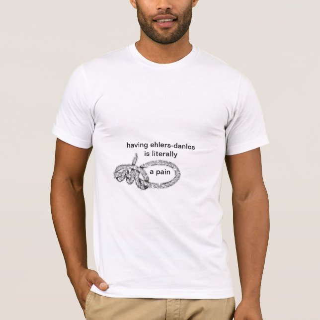 T-shirts ter eds é literalmente uma dor (Frente)