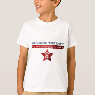 T-shirts Terapia de Massagem em Vermelho Ruby