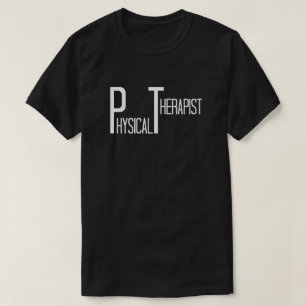 T-shirts Terapista Físico em Texto Divertido