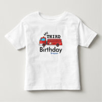 Terceiro Firetruck Grayson do aniversário