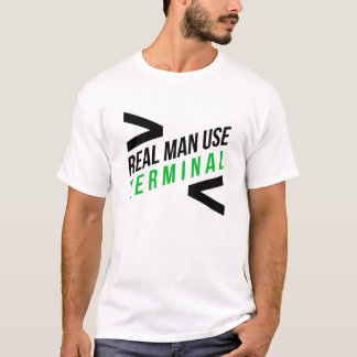 T-shirts Terminal real do uso dos homens