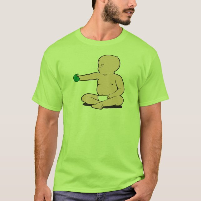 T-SHIRTS TERRA ARRENDADA DE BRAÇO APPLE DO BEBÊ (Frente)