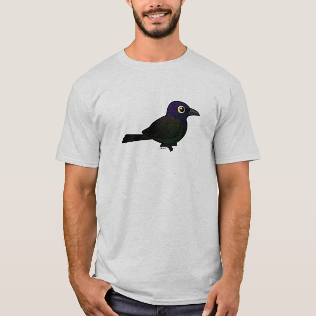 T-shirts Terra comum Grackle de Birdorable (Frente)