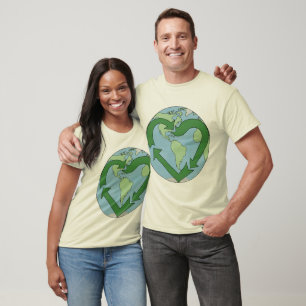 T-shirts Terra do amor - reciclar!